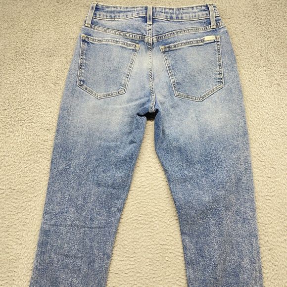 Joe’s Jeans Womens 25 Blue The Kass Distressed High Rise Slim Straight Ankle - Picture 6 of 16